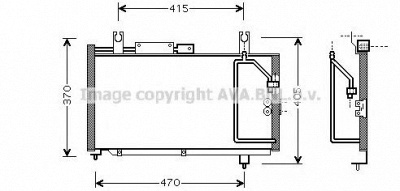 AVA QUALITY COOLING sz5067 -  Конденсатор, кондиционер
